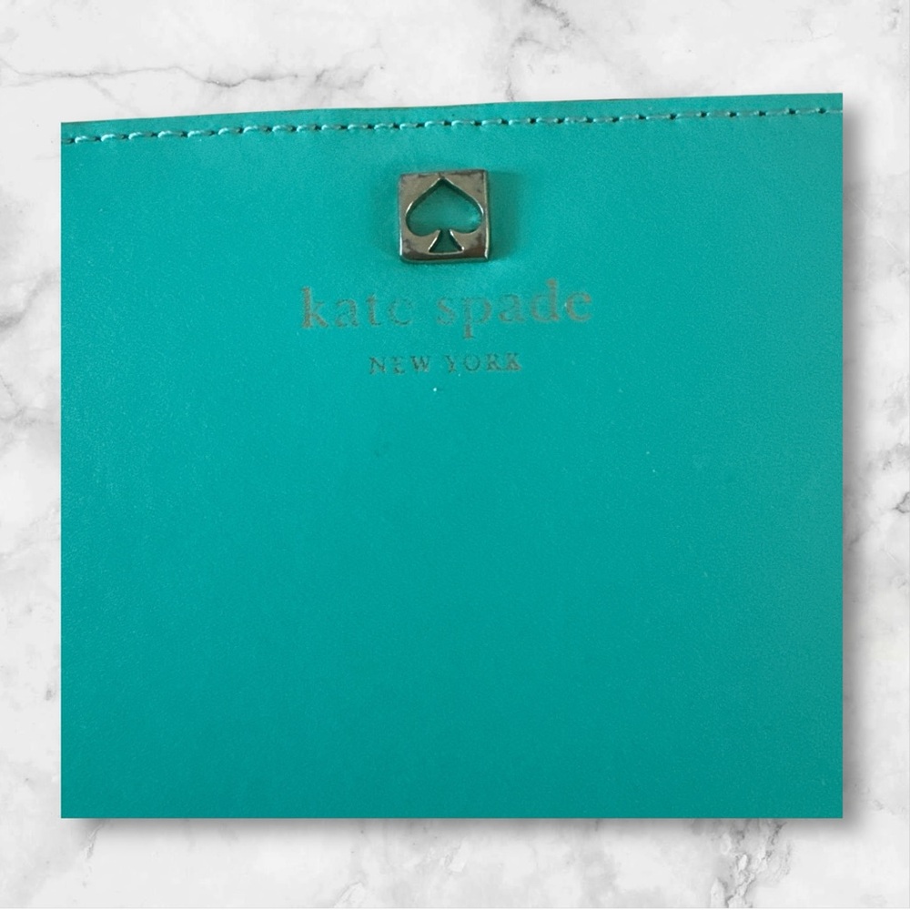 kate spade Turquoise Leather Continental Wallet - Picture 7 of 8